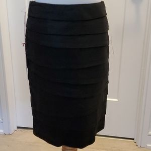 NEW 7ForAllMankind Black "Ribbon" Bandage Skirt
